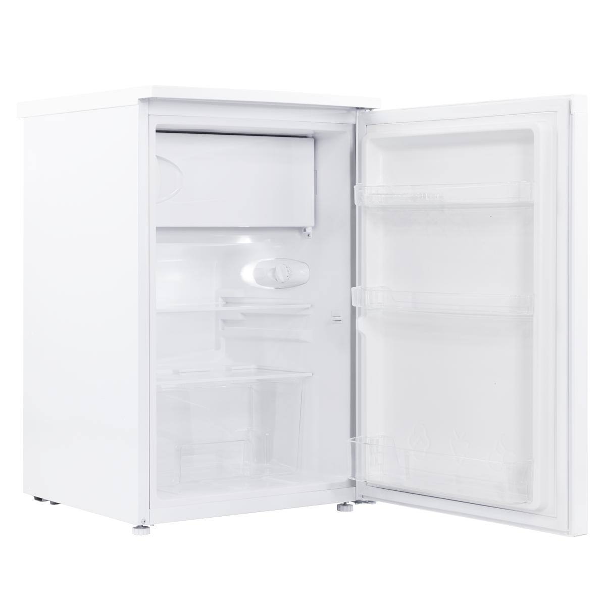 55cm Freestanding Undercounter Fridge with Ice Box 107L - White DH248