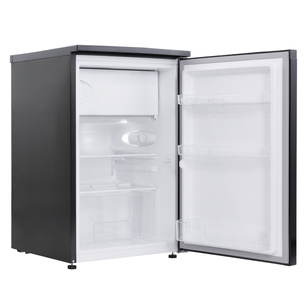 55cm Freestanding Undercounter Fridge with Ice Box 107L - Black DH249