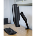 Adjustable Single Monitor Arm with 360° Rotation - Black DH24