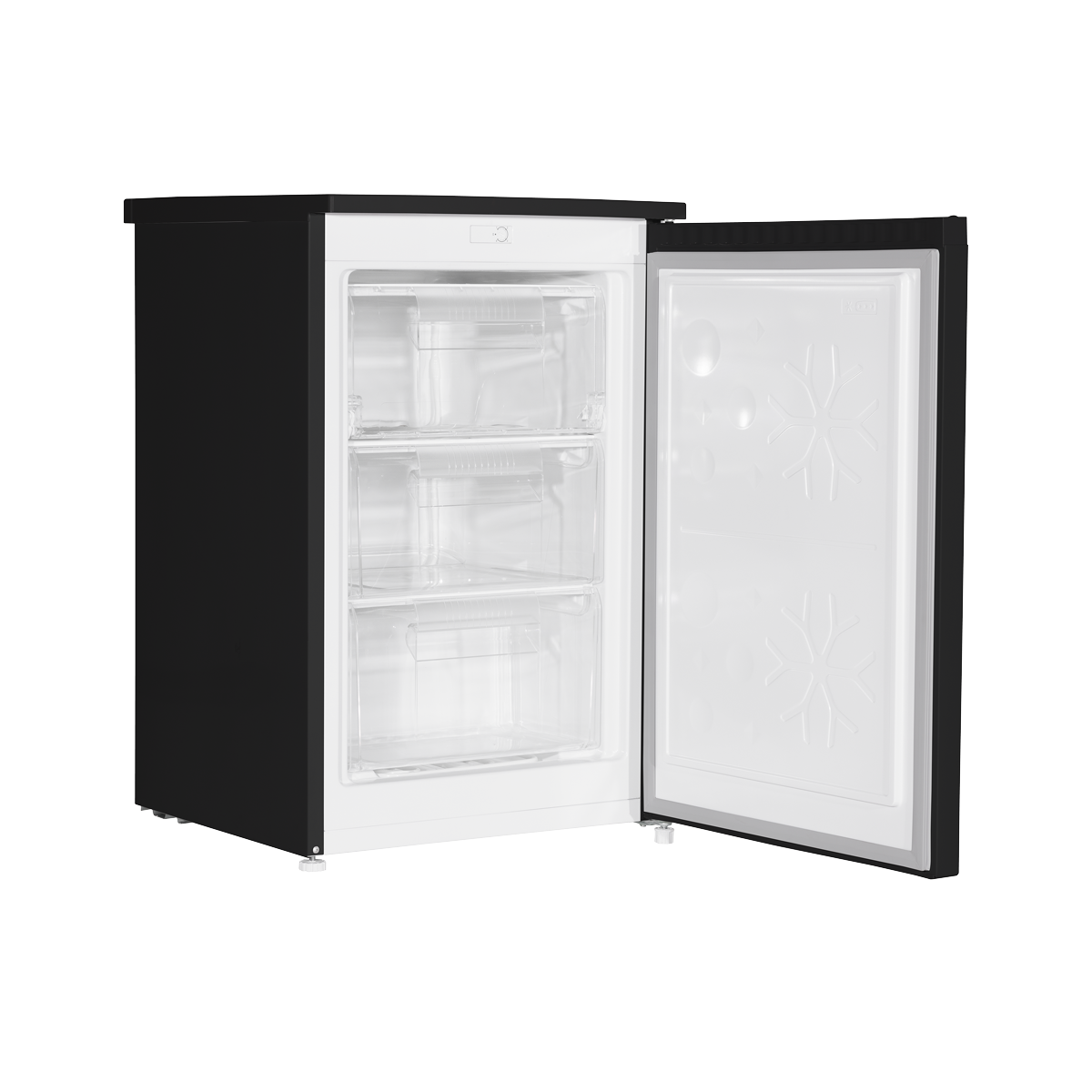 Baridi 55cm Undercounter Freezer with Adjustable Thermostat, 85L - Black DH251