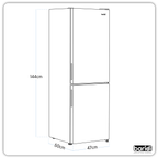 70/30 Low Frost Fridge Freezer 157L Capacity - White DH252