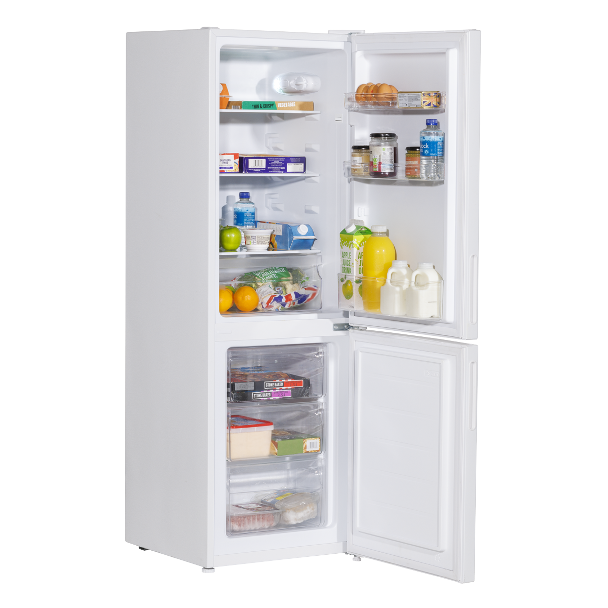 70/30 Low Frost Fridge Freezer 157L Capacity - White DH252