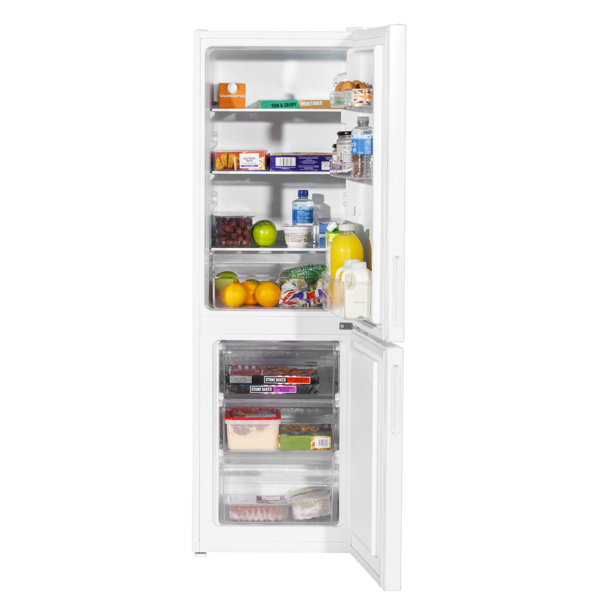 70/30 Low Frost Fridge Freezer 157L Capacity - White DH252