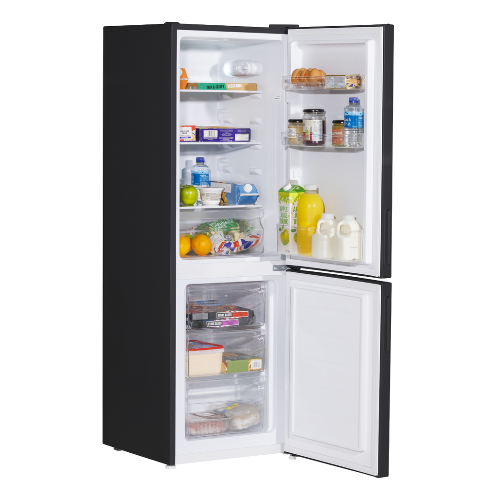 70/30 Low Frost Fridge Freezer 157L Capacity - Black DH253