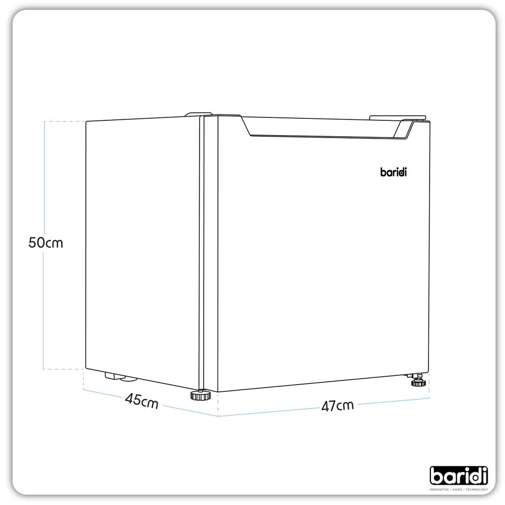 Mini Tabletop Fridge/Freezer, 31L Capacity - White DH254