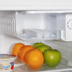 Baridi Tabletop Fridge with Ice Box, 46L Capacity, Adjustable Thermostat - White DH256