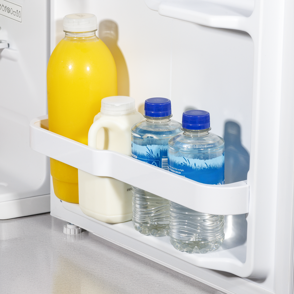 Baridi Tabletop Fridge with Ice Box, 46L Capacity, Adjustable Thermostat - White DH256