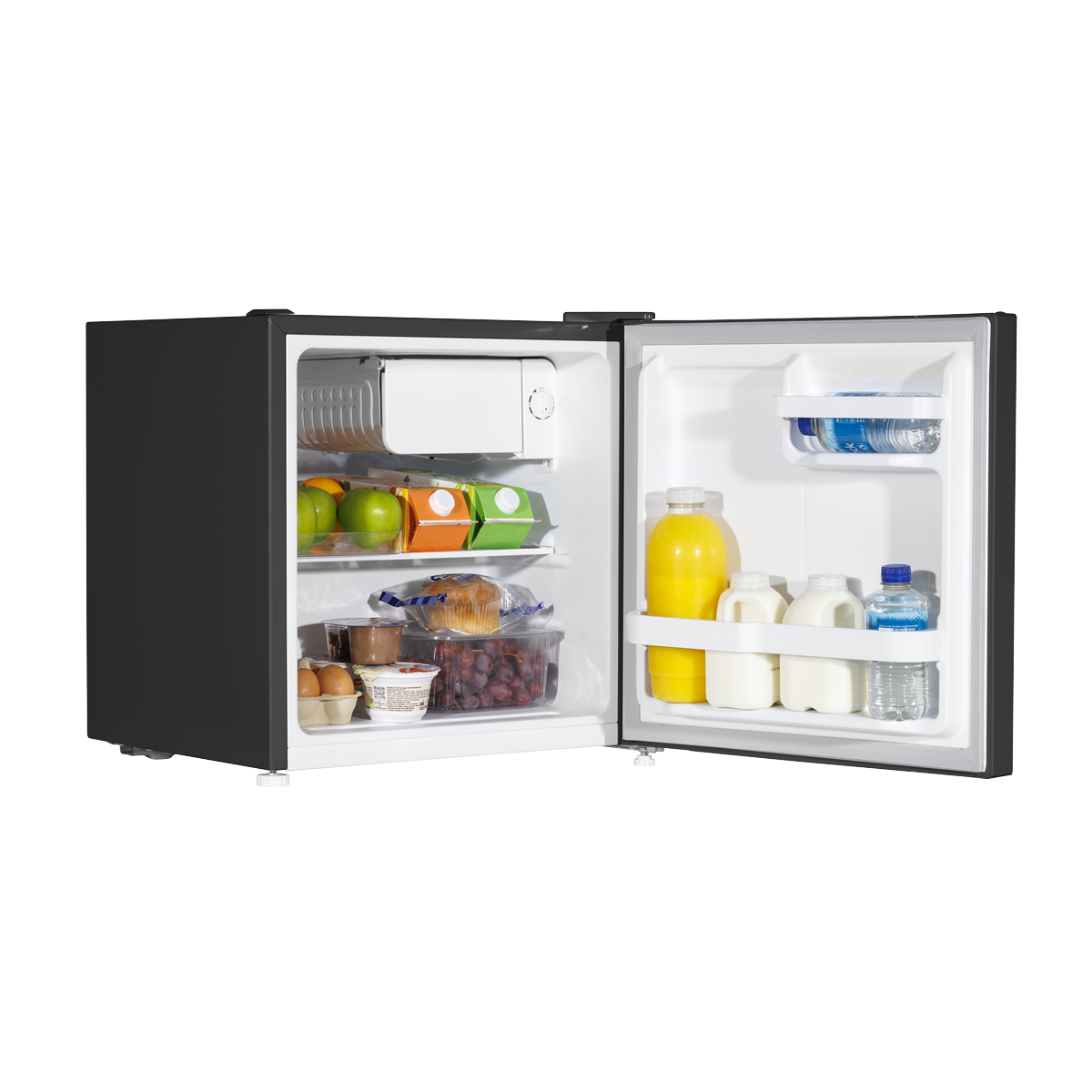 Baridi Tabletop Fridge with Ice Box, 46L Capacity - Black DH257