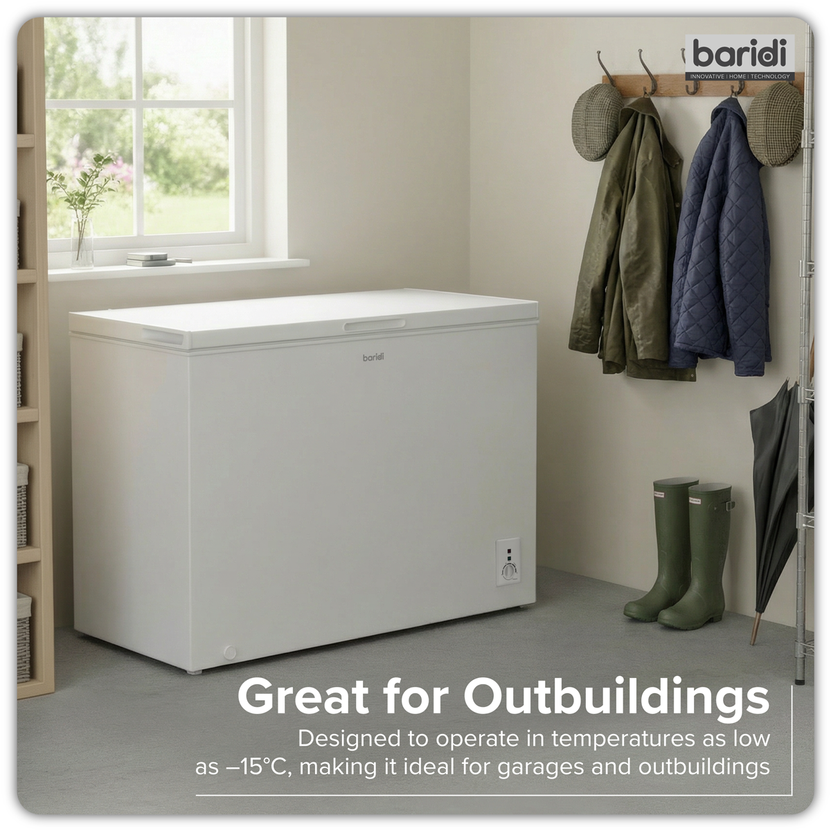 Freestanding Chest Freezer 254L Capacity - White DH258