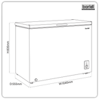 Freestanding Chest Freezer 254L Capacity - Black DH259
