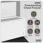 Freestanding Chest Freezer 299L Capacity - White DH260