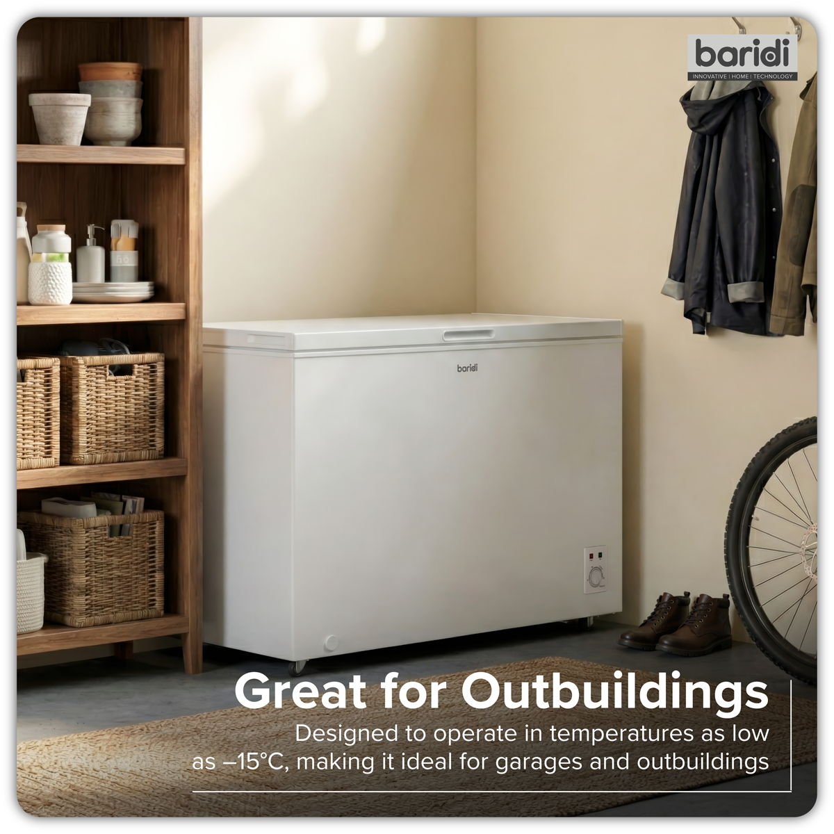 Freestanding Chest Freezer 299L Capacity - White DH260