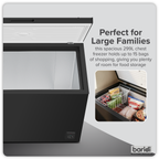 Freestanding Chest Freezer 299L Capacity - Black DH261