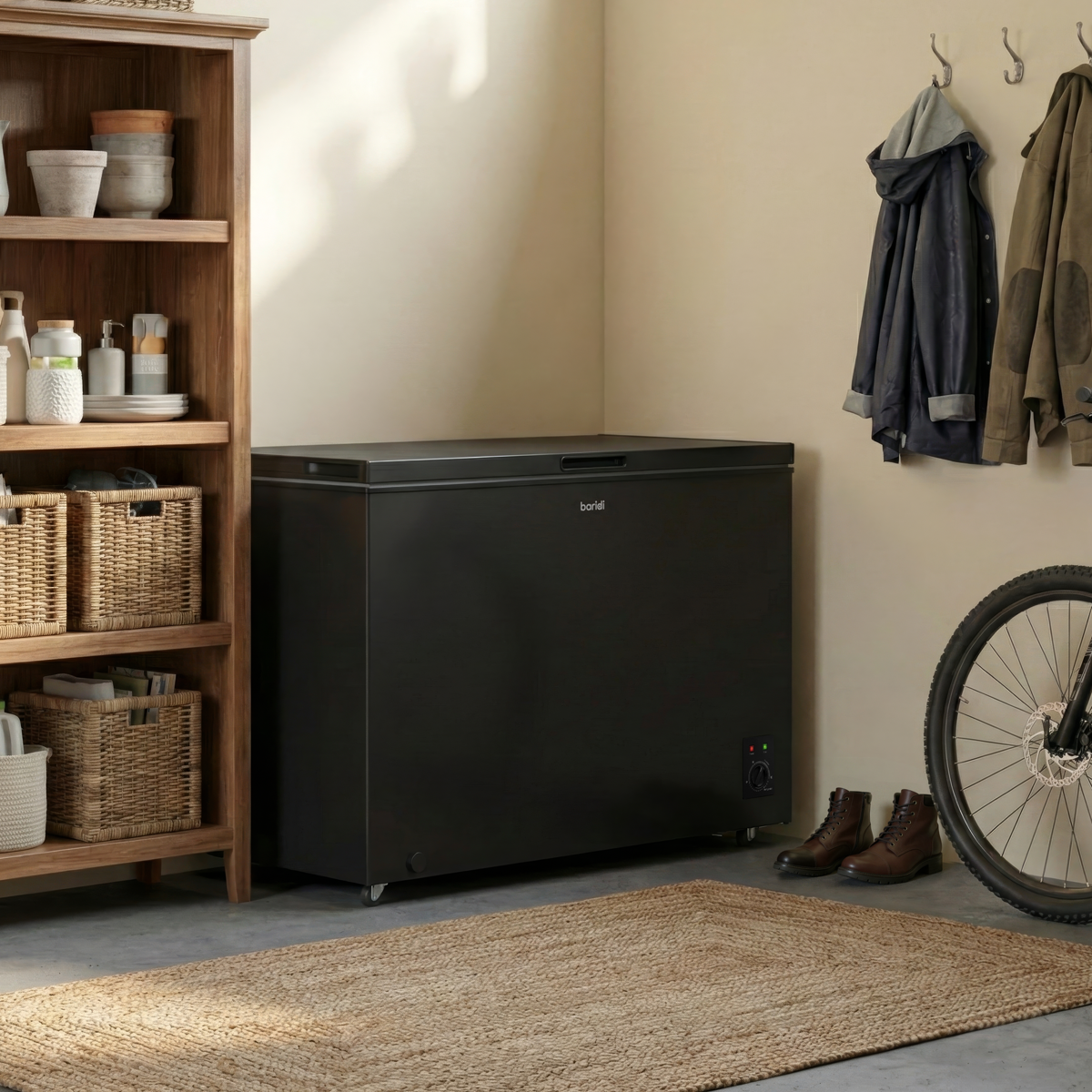 Freestanding Chest Freezer 299L Capacity - Black DH261