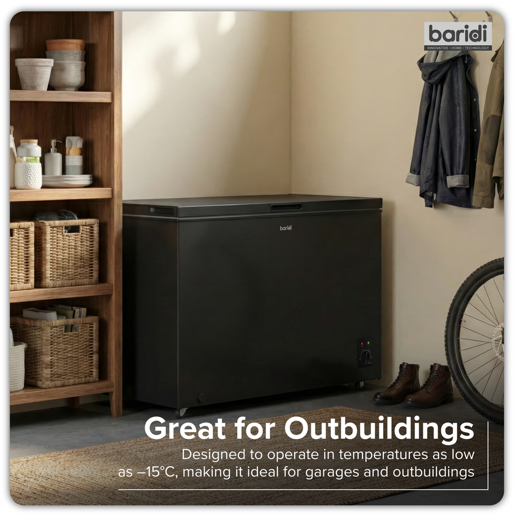 Freestanding Chest Freezer 299L Capacity - Black DH261