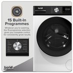 8kg Washing Machine, Front Loading, 1400rpm Energy Rating A – White DH262