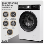 8kg Washing Machine, Front Loading, 1400rpm Energy Rating A – White DH262