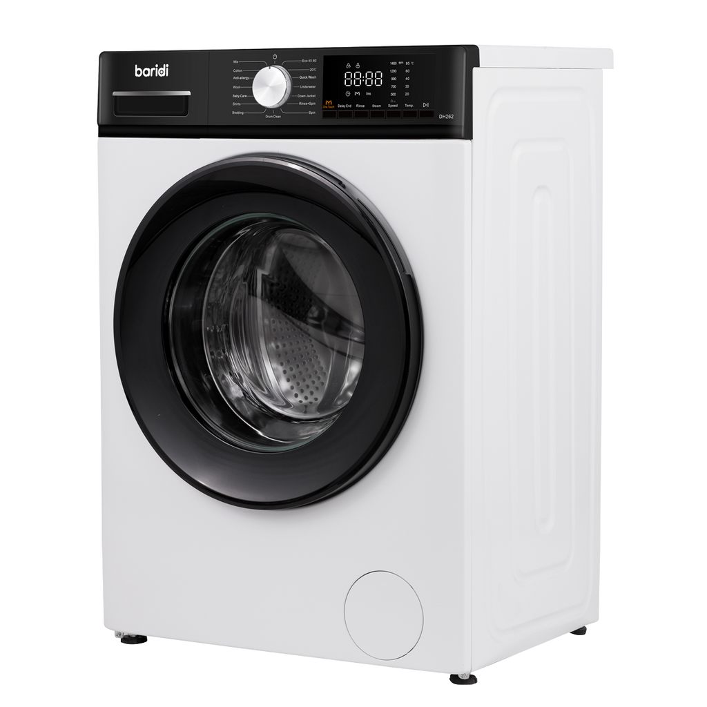 8kg Washing Machine, Front Loading, 1400rpm Energy Rating A – White DH262