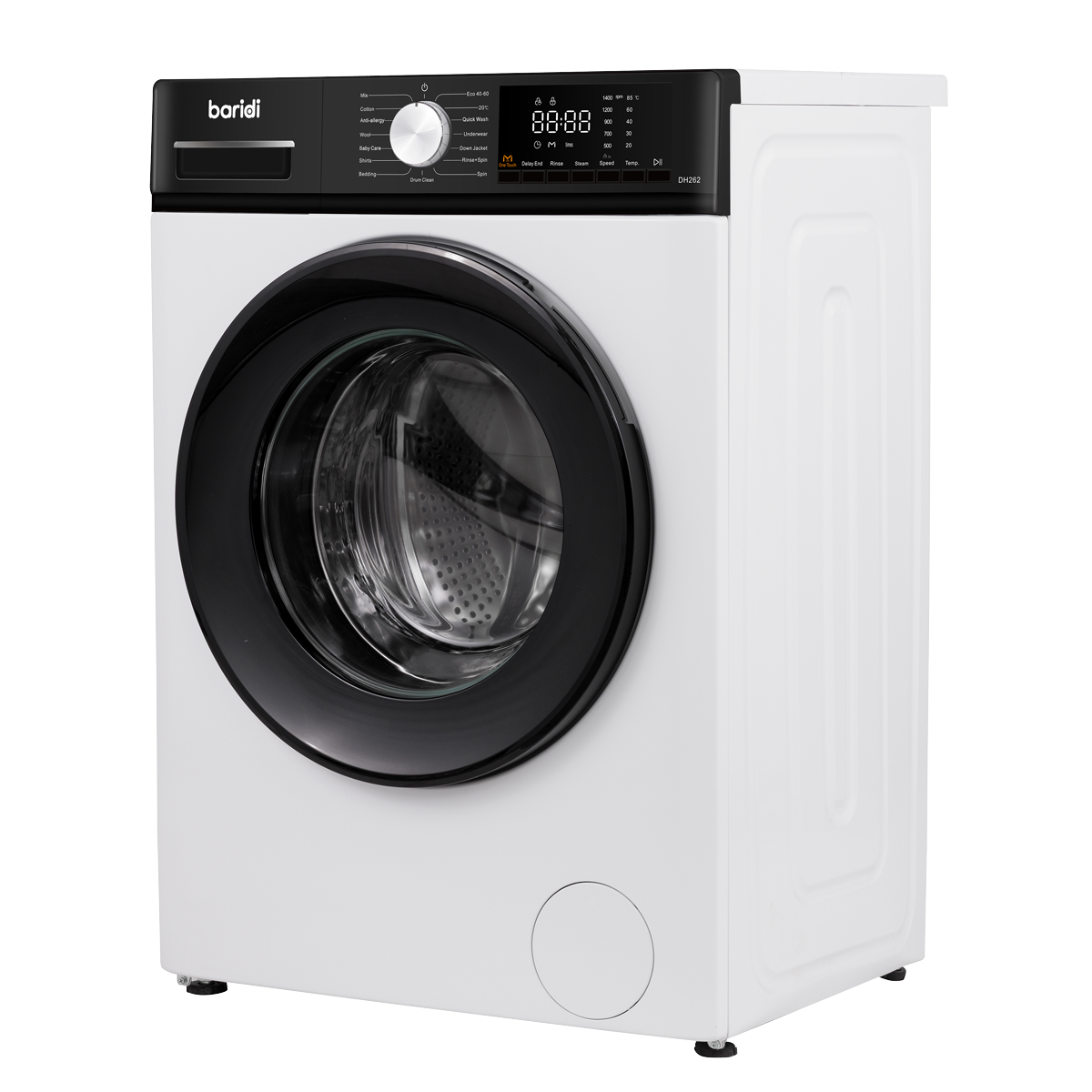 8kg Washing Machine, Front Loading, 1400rpm Energy Rating A – White DH262