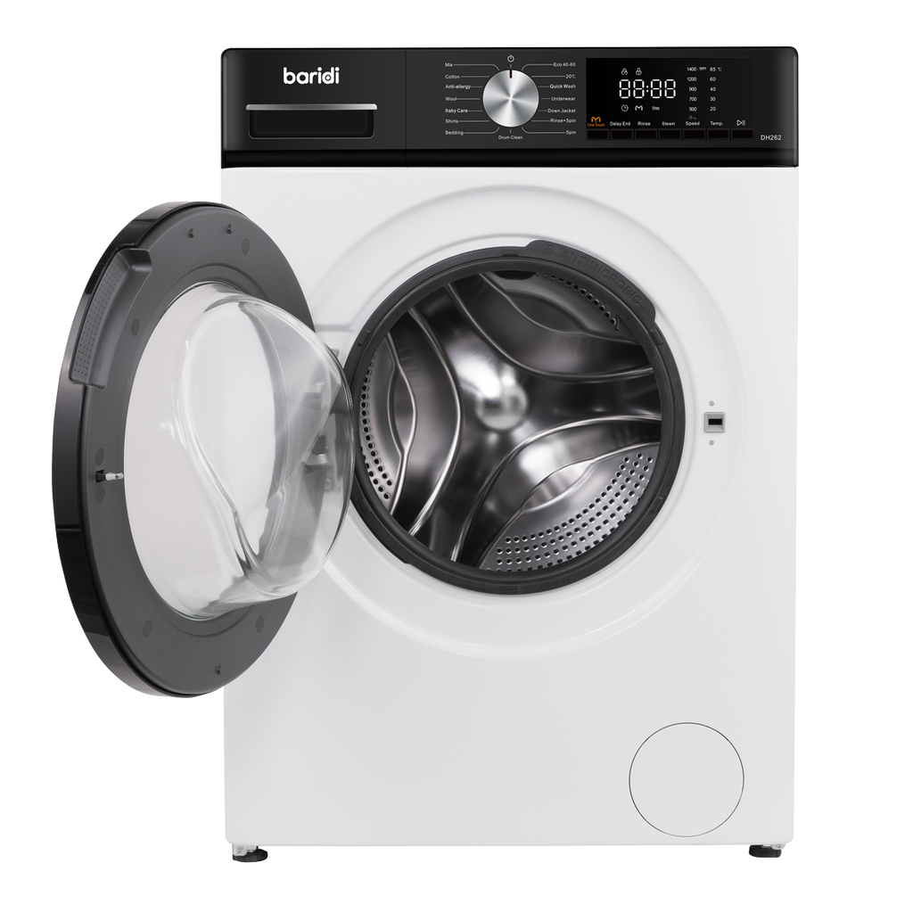 8kg Washing Machine, Front Loading, 1400rpm Energy Rating A – White DH262