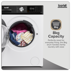 8/5kg Washer Dryer, Front Loading, 1400rpm, Energy Rating A - White DH263