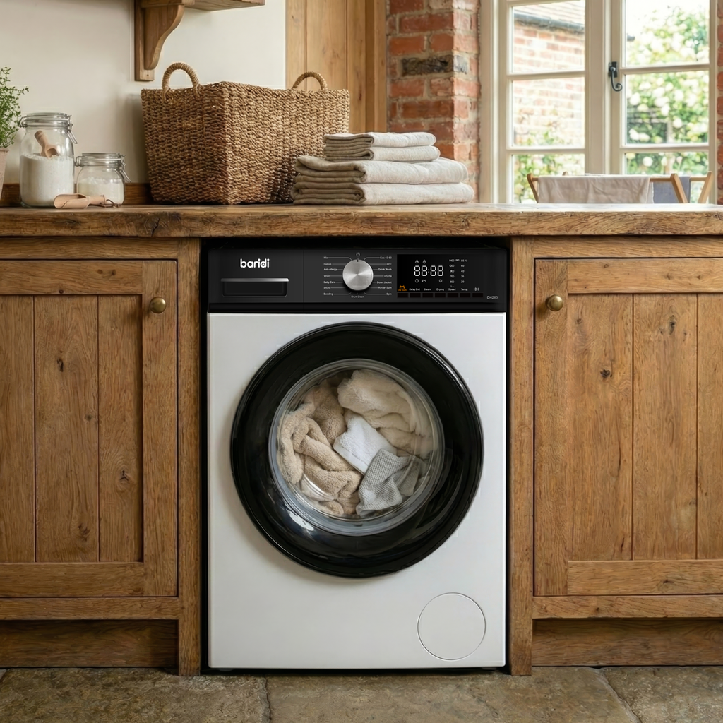 8/5kg Washer Dryer, Front Loading, 1400rpm, Energy Rating A - White DH263