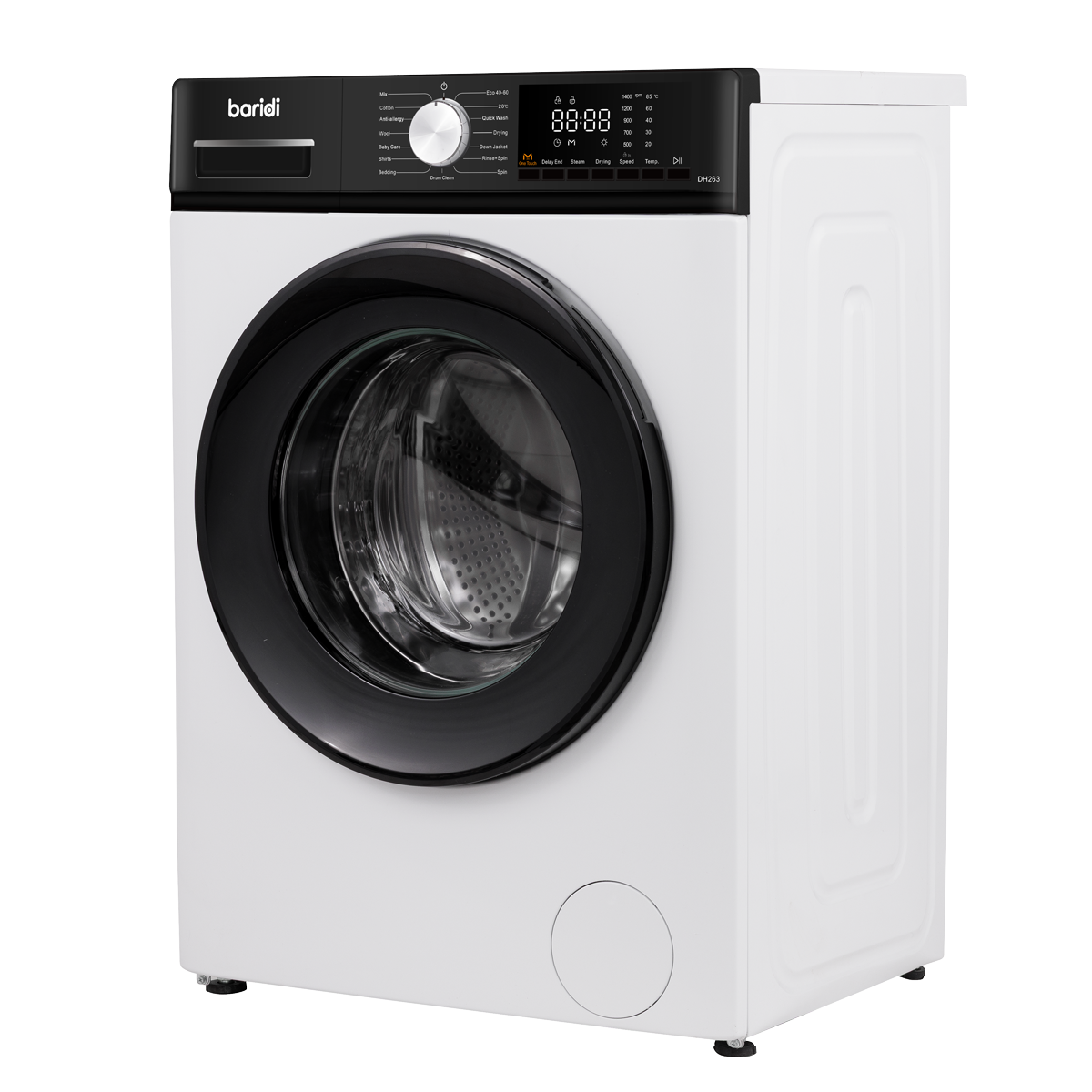 8/5kg Washer Dryer, Front Loading, 1400rpm, Energy Rating A - White DH263