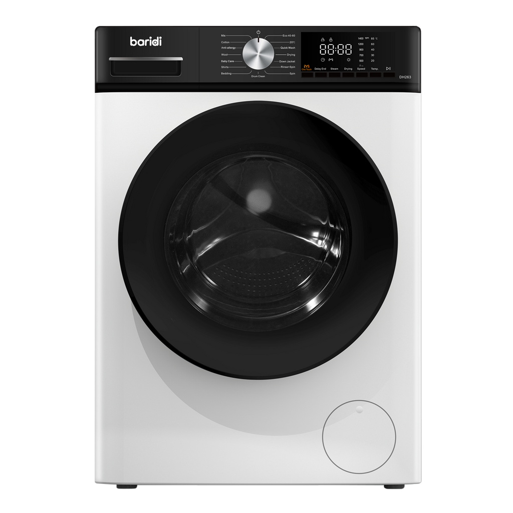 8/5kg Washer Dryer, Front Loading, 1400rpm, Energy Rating A - White DH263