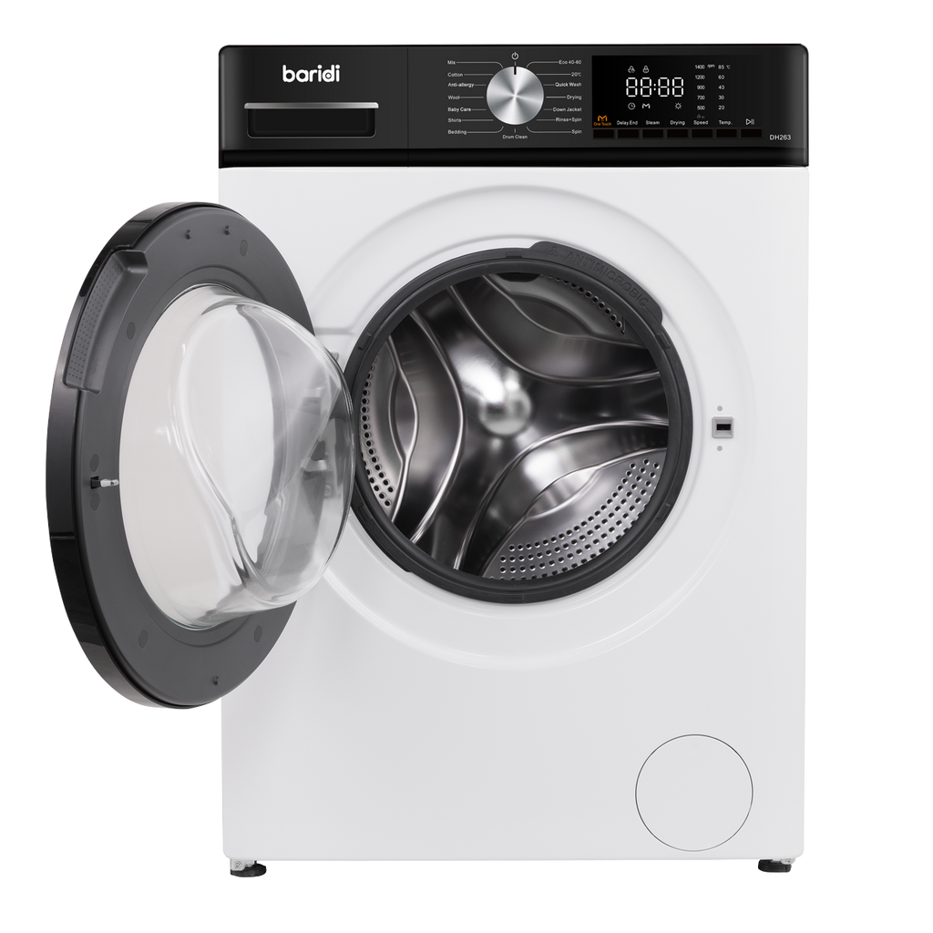 8/5kg Washer Dryer, Front Loading, 1400rpm, Energy Rating A - White DH263