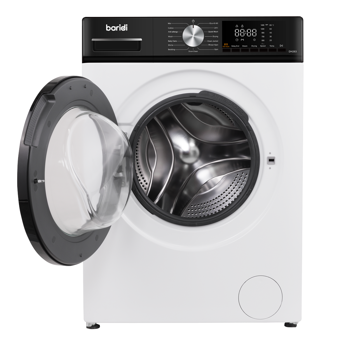 8/5kg Washer Dryer, Front Loading, 1400rpm, Energy Rating A - White DH263