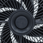 12" Pedestal Fan with Remote Control, Back Light & 12hr Timer - Grey DH264