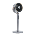 12" Pedestal Fan with Remote Control, Back Light & 12hr Timer - Grey DH264