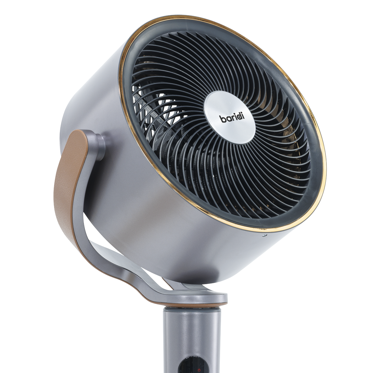 12" Pedestal Fan with Remote Control, Back Light & 12hr Timer - Grey DH264