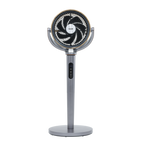 12" Pedestal Fan with Remote Control, Back Light & 12hr Timer - Grey DH264