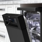 Slimline Freestanding Dishwasher 45cm Wide 10 Place Settings - Black DH267