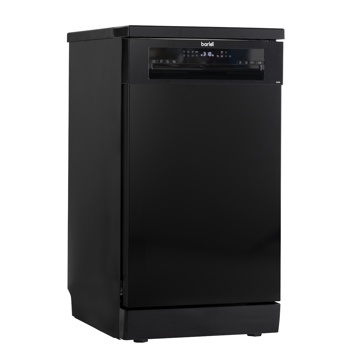 Slimline Freestanding Dishwasher 45cm Wide 10 Place Settings - Black DH267
