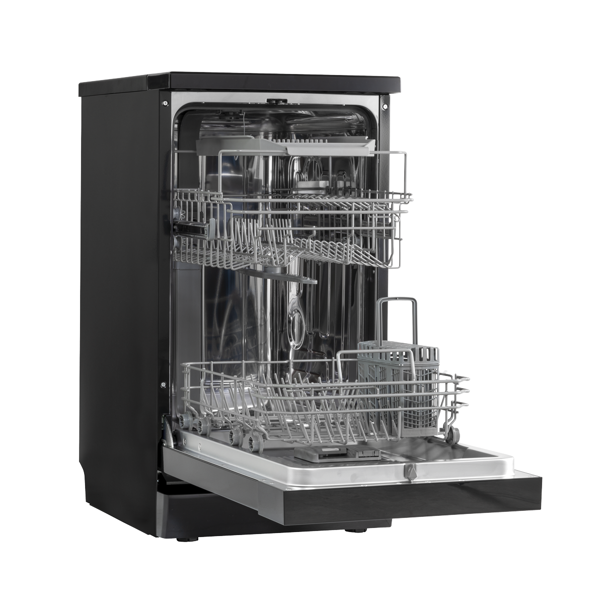 Slimline Freestanding Dishwasher 45cm Wide 10 Place Settings - Black DH267
