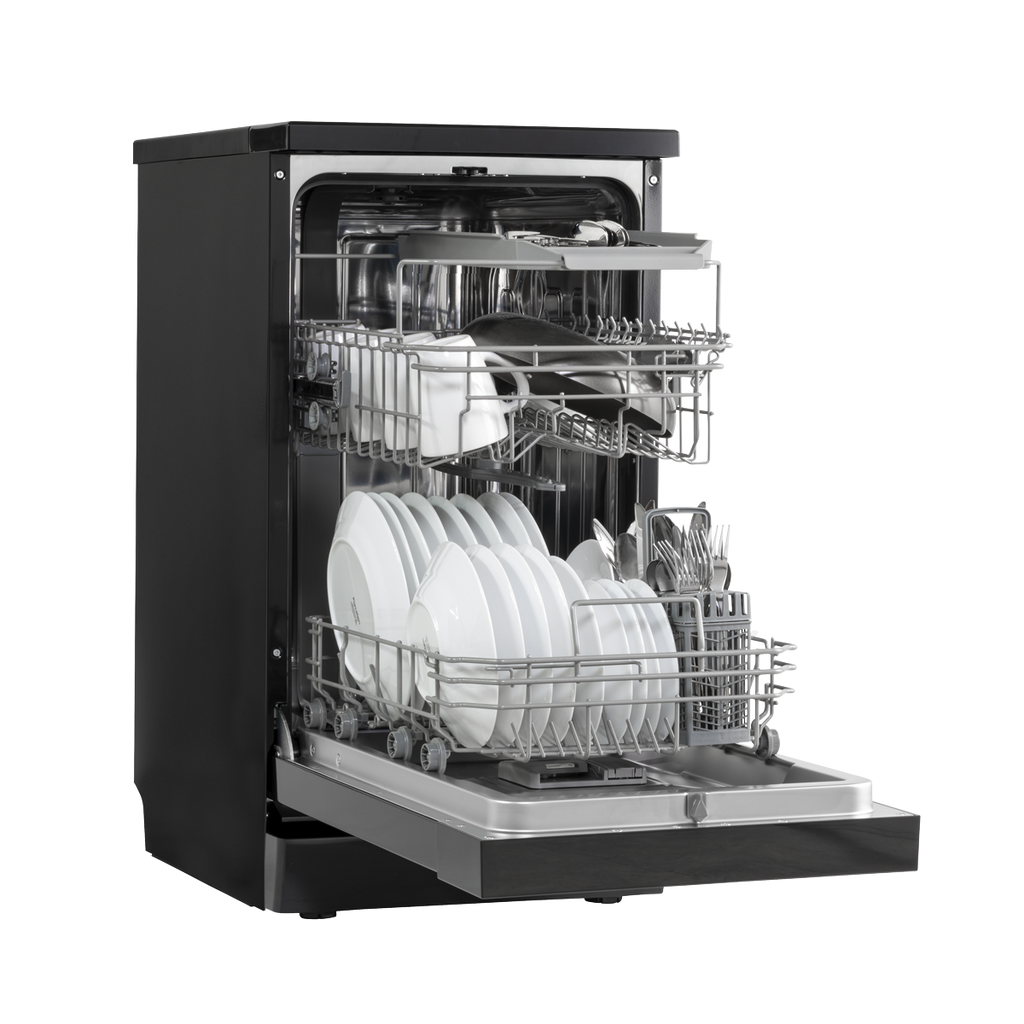 Slimline Freestanding Dishwasher 45cm Wide 10 Place Settings - Black DH267