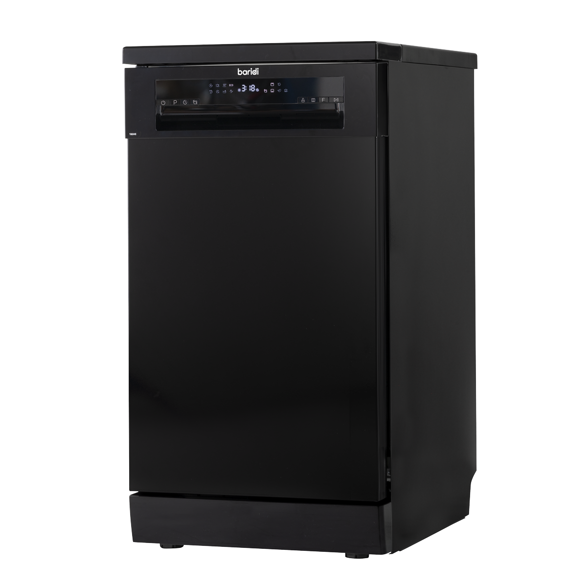 Slimline Freestanding Dishwasher 45cm Wide 10 Place Settings - Black DH267