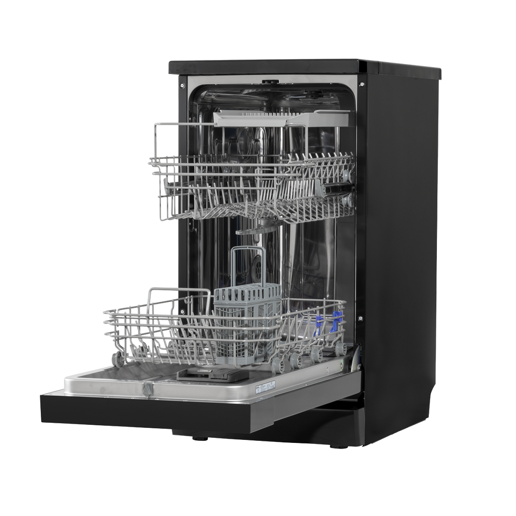 Slimline Freestanding Dishwasher 45cm Wide 10 Place Settings - Black DH267