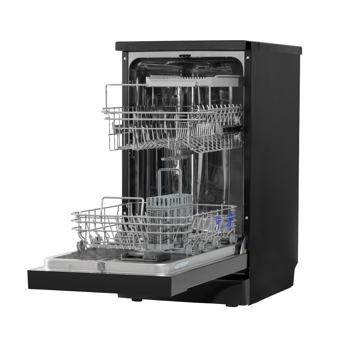 Slimline Freestanding Dishwasher 45cm Wide 10 Place Settings - Black DH267