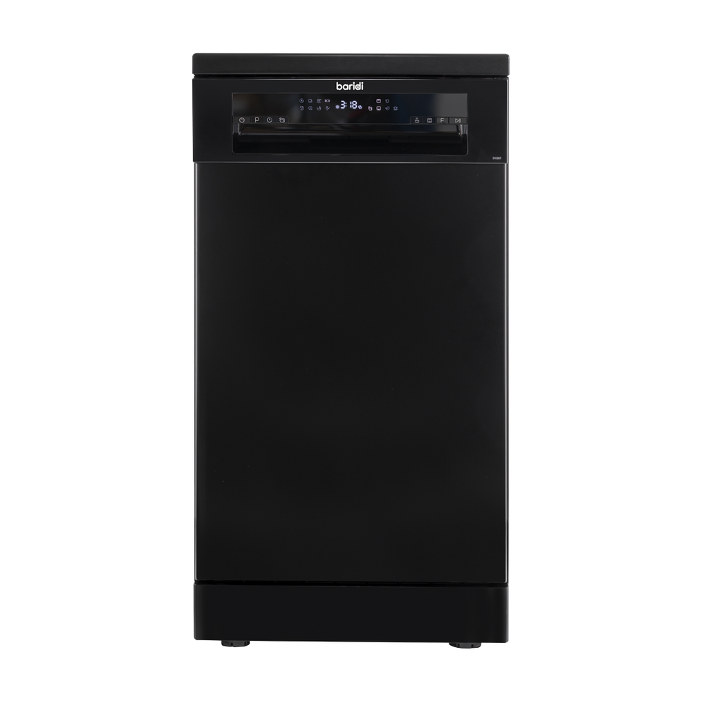 Slimline Freestanding Dishwasher 45cm Wide 10 Place Settings - Black DH267