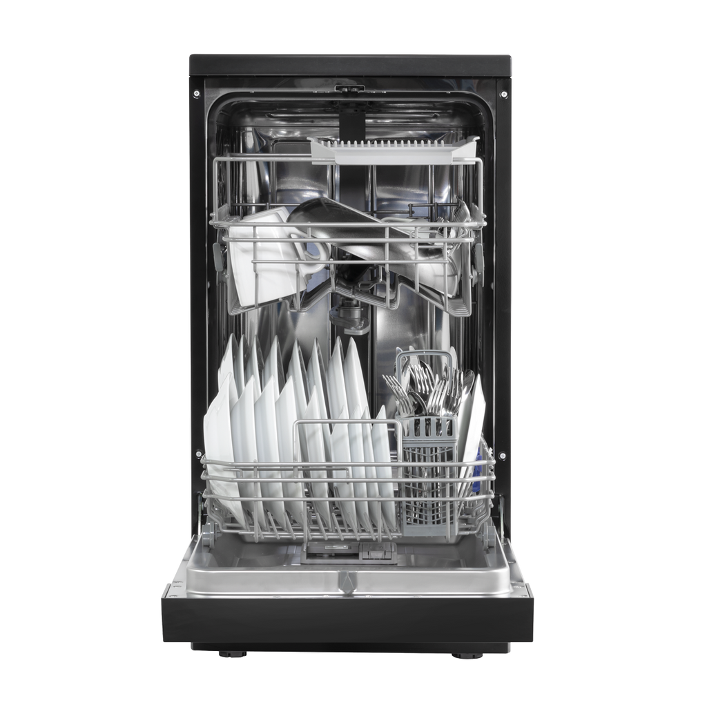 Slimline Freestanding Dishwasher 45cm Wide 10 Place Settings - Black DH267