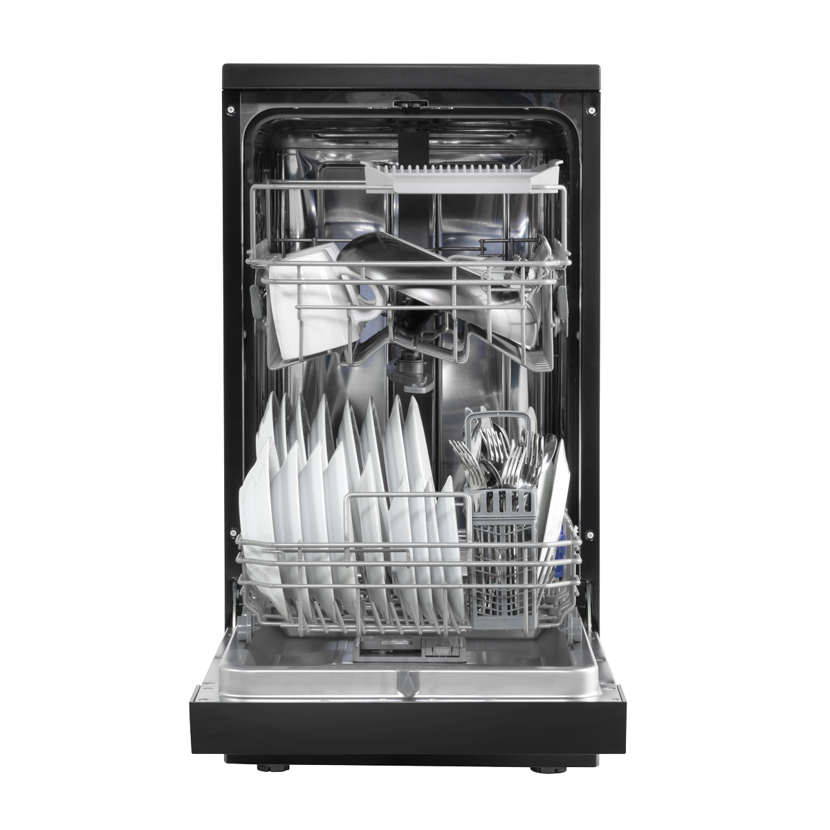 Slimline Freestanding Dishwasher 45cm Wide 10 Place Settings - Black DH267