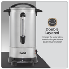 Hot Water Boiler/Tea Urn 10L Capacity - Stainless Steel DH269