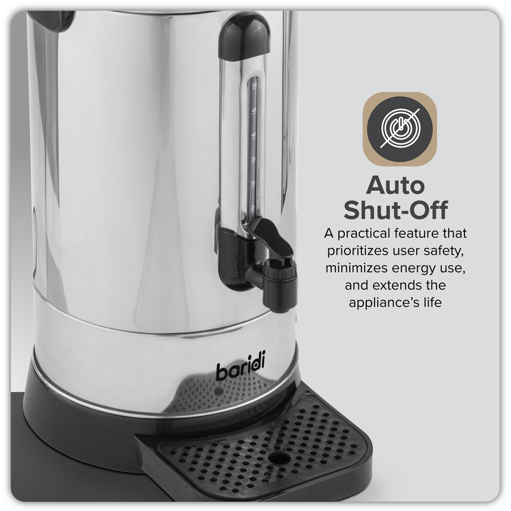 Hot Water Boiler/Tea Urn 10L Capacity - Stainless Steel DH269