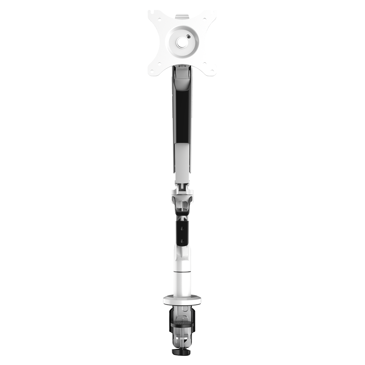 Adjustable Single Monitor Arm with 360° Rotation - White DH26
