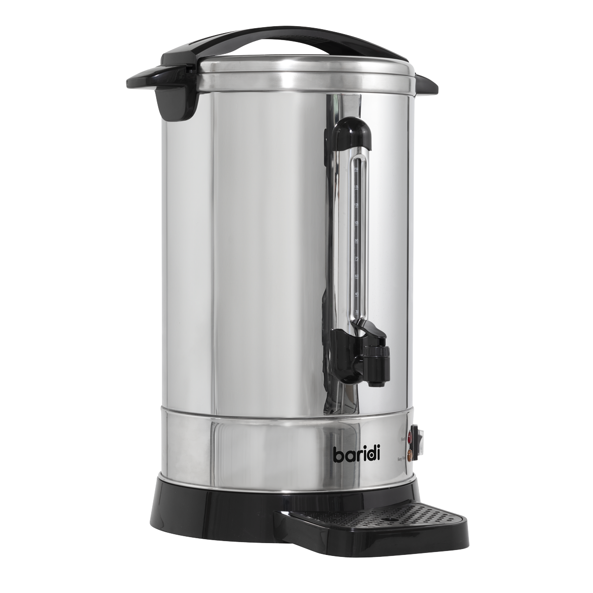 Baridi Hot Water Boiler, Tea Urn, 20L Capacity, Stainless Steel DH270