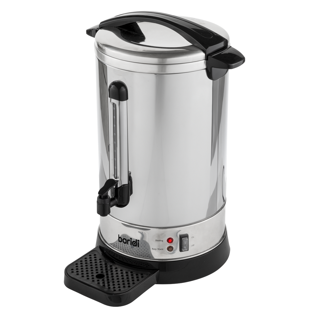 Baridi Hot Water Boiler, Tea Urn, 20L Capacity, Stainless Steel DH270