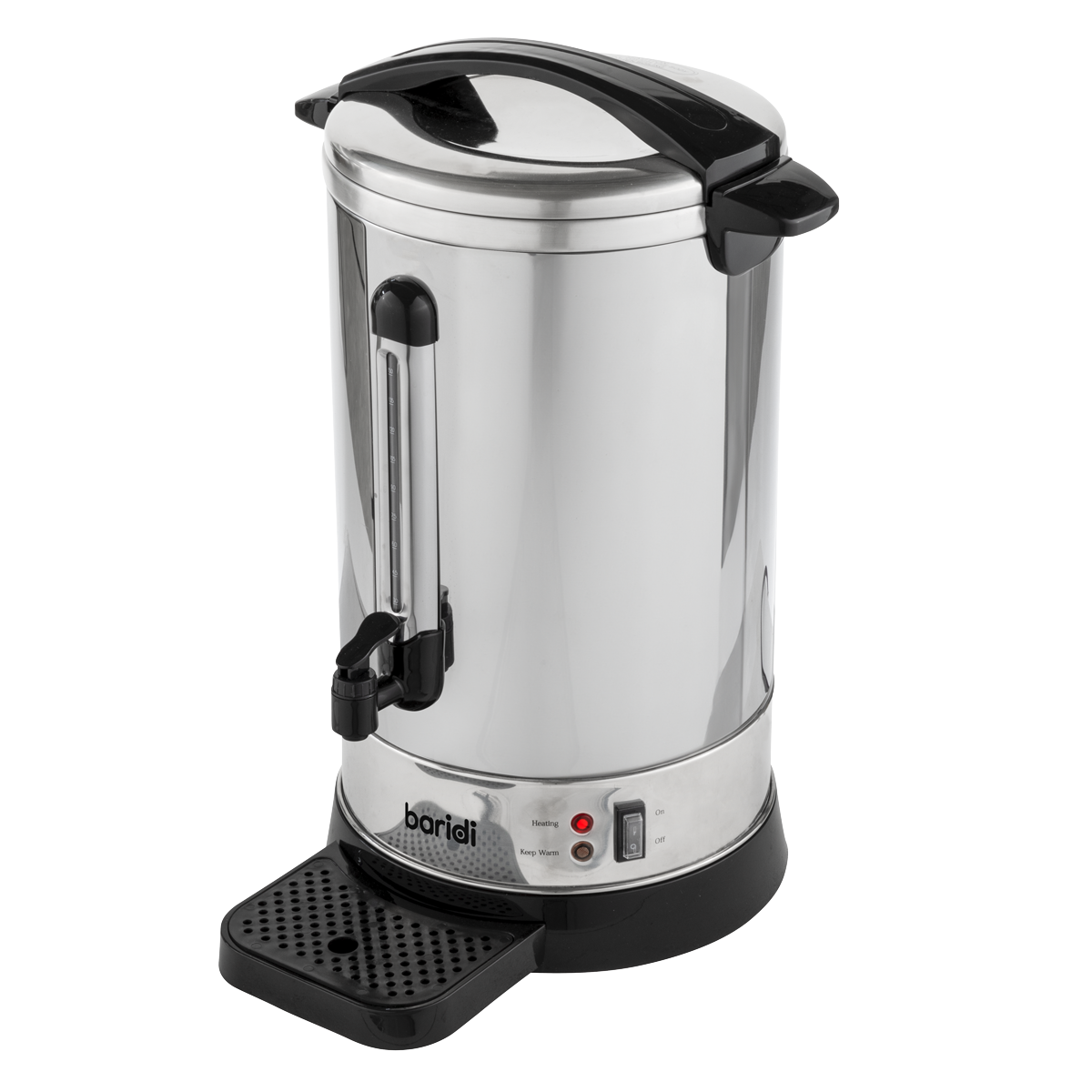 Baridi Hot Water Boiler, Tea Urn, 20L Capacity, Stainless Steel DH270